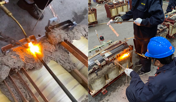 变压器铜排焊接