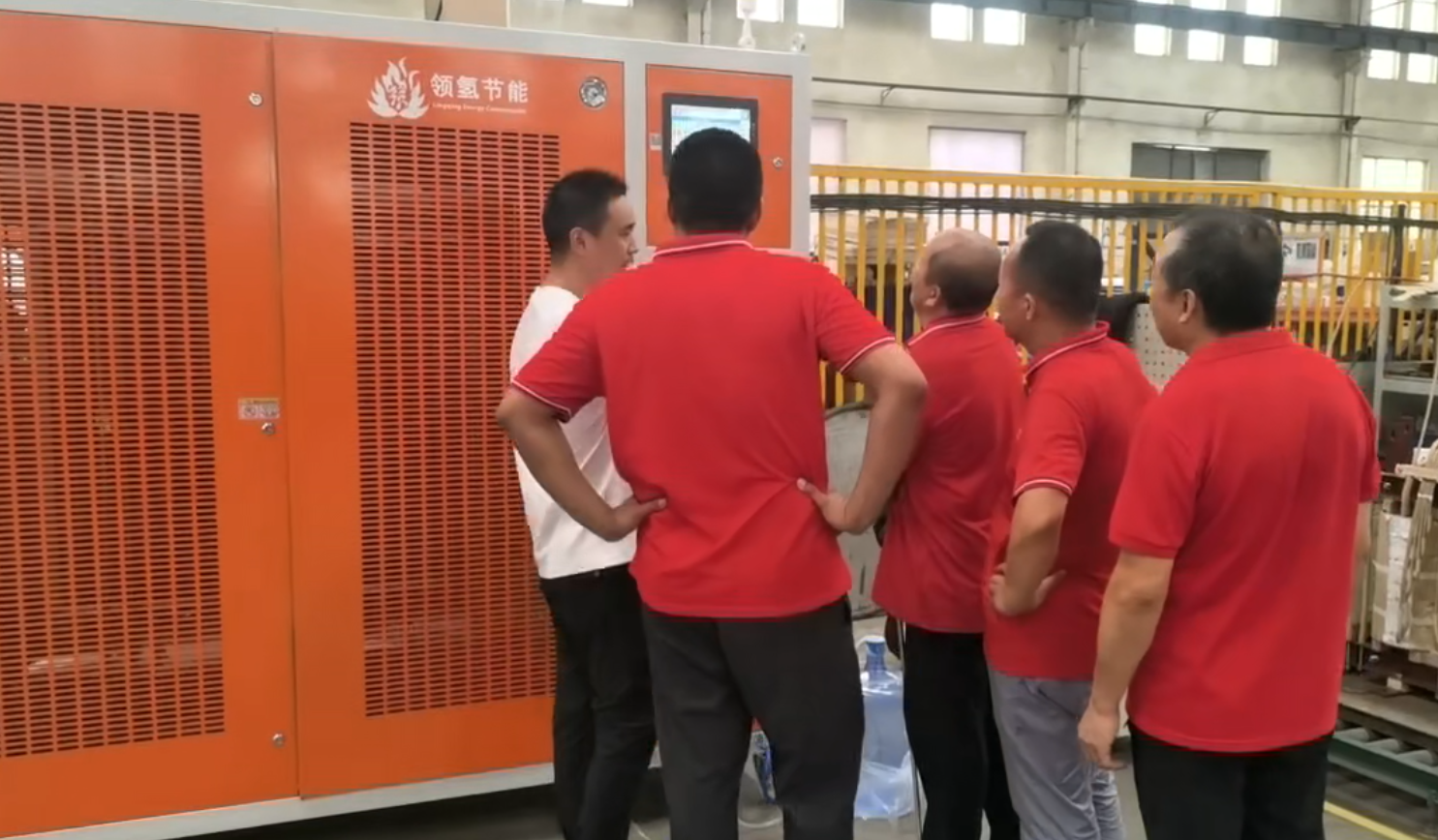 提质降耗LQJN-H20000氢氧焊机完成油浸变压器焊接调试安装
